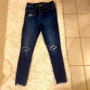 American eagle cozy next level stretch super high rise jeggings